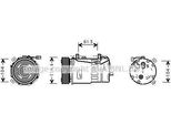Prasco FDAK321 - Compressore Aria Condizionata Oe 1111419 Per Galaxy (Wgr), Alhambra (7V), New Beetle, Sharan (7M)