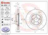 2X Disco Freno Brembo 09.E237.11 Per Hyundai Santa Fé Iii (Dm) 49Mm 320Mm