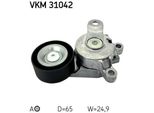 Skf VKM31042 Puleggia Tendicinghia, Cinghia Trapezoidale Dentata Oe 6Q0145299 Compatibile Con A1 8X, A3 8P, Altea, Altea Xl, Cordoba, Ibiza, Leon, Toledo, Fabia, Octavia, Rapid, Roomster, Yeti, Eos, Golf Plus, Golf V, Golf Vi, Jetta, Passat 3C, Polo 9N, Polo 6R, Scirocco, Tiguan, Touran