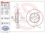Brembo 09.A918.11 - Disco Freno Oe 96329364 Per Epica (KL1)