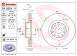 Brembo 09.8324.11 - Oe 4D0615301A Disco Freno Per A6 (4A), A8 (4D)