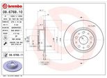 Brembo 08.6768.11 - Disco Freno Oe 60814646 Per 166 (936)