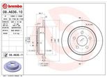 Brembo 08.A636.10 - Disco Freno Oe 52128411AB Per Cherokee (Kj), Wrangler Ii (Tj)