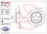 Brembo 08.9787.1X - Disco Freno Oe 34216764647 Per Serie 1 (E81), Serie 1 (E87)
