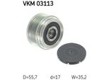 Skf Vkm 03113 - Puleggia Alternatore Oe 038 903 119 P Per A4 (8D), A6 (4B), Superb I (3U), Passat (3B)