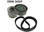 Skf Vkma 36069 Set Di Cinghie Trapezoidali Oe 55268261 Compatibile Con Carisma, Space Star, Interstar, Primastar, Movano, Vivaro, Laguna, Master, Trafic, S40, V40