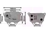 Van Wezel 03013704 Radiatore Dell'olio Motore Per Vw Golf V Hatchback (1K1) Golf Vi (5K1) Passat Variant (3C5) Tiguan (5N) Transporter V Bus Passat Variant
