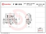 Brembo F Br 010 - Pinza Freno Oe 4401J6 Per Boxer, Ducato, Jumper