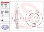 Brembo 09.7367.14 - Oe 4815797 Disco Freno Per Voyager Iii (Gs), Voyager Iv