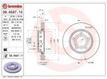 Brembo 09.A597.11 - Disco Freno Oe 3B0615601B Per A4 (8D), Passat (3B)