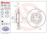 Brembo 09.9817.10 - Disco Freno Oe 4351205050 Per Avensis (T25)