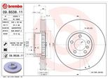 2X Disco Freno Brembo 09.B538.11 Per Bmw 7 (E65 E66 E67) 81Mm 348Mm