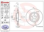 Brembo 09.4939.24 - Bremsscheibe Oe 164102202300 Per 147 (937), 156 (932), Combo (X12), Combo Tour (X12), Doblo, Gt (937), Gtv (916), Qubo, Spider (916)