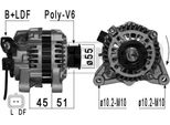 Era 210926A - Alternatore Oe 5705 Av Per Berlingo, Jumpy (U6U), Jumpy (B), Nemo, Xsara, Scudo, 1007 (Km), 206 Cc (2D), 206 (2A/C), 206 (2E/K), 206 Sw (2E/K), 206+, Bipper (Aa), Bipper Tepee, Expert (224), Expert (222), Partner, Partner (5, G), Partner Tepee