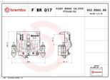 Brembo F Br 017 - Oe 1612451180 Pinza Freno Per Boxer, Ducato, Jumper