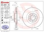 Brembo 09.A201.11 - Disco Freno Oe 1K0615301AR Per A3 (8P), Eos (1F), Golf V (1K), Golf Vi, Leon (1P1), Passat (3C), Passat Cc (357), Scirocco, Superb Ii (3T)