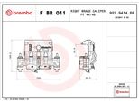 Brembo F Br 011 - Pinza Freno Oe 4401J7 Per Boxer, Ducato, Jumper