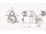 Magneti Marelli 063721394010 - Motorino Di Avviamento, Starter Per A4 (8K), A4 (8D), A4 (8E), A4 (8H), Exeo (3R), Superb I (3U)