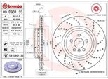Brembo 09.D901.33 - Disco Freno Oe 34216878180 Per Serie 5 (F90, G30), Serie 5 (G31), Serie 6 Gt (G32), Serie 7 (G11, G12)