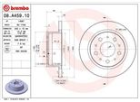 Brembo 08.A459.10 - Oe 1607880680 Bremsscheibe Per Boxer, Ducato, Jumper