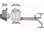 Van Wezel 03013702 - Oe 03C117021E Radiatore Olio Per A3 (8P), A1 (8X), Toledo Iv (KG3), Toledo Iii (5P2), Leon (1P1), Ibiza (6J, 6P), Altea (5P), Alhambra (710, 711), Yeti (5L), Superb Ii (3T), Rapid (Nh), Octavia Ii (1Z), Fabia Ii (54), Touran (1T), Tiguan (5N), Sharan (7N), Scirocco, Polo (6C, 6R), Passat (365, 362), Passat (3C), Jetta Iv, Jetta Iii (1K2), Golf Vi, Golf V (1K), Golf Plus (5M),