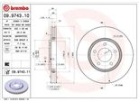 Brembo 09.9743.11 - Oe 4683918 Disco Freno Per Voyager Iii (Gs), Voyager Iv