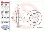 Brembo 09.9483.11 - Disco Freno Oe 9053332 Per Epica (KL1), Lacetti (J200), Rezzo (U100)