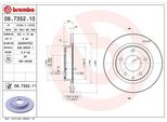 Brembo 08.7352.11 - Oe 3415598 Disco Freno Per MX-6 (Ge), Premacy (Cp), Xedos 6 (Ca)