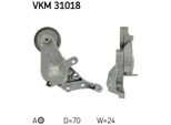 Skf Vkm 31018 - Oe 038 903 315 A Spannrolle, Keilrippenriemen FüR A3 (8L), Cordoba (6K), Ibiza (6K), Inca (6K), Leon (1M1), Octavia I (1U), Bora (1J), Caddy Ii (9K), Golf Iv (1J), Polo (6V)