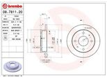 Brembo 08.7811.20 - Disco Freno Oe 5171202110 Per Atos (Mx)