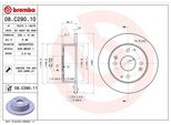 Brembo 08.C290.11 - Oe 42510S1AE00 Disco Freno Per Accord Vi