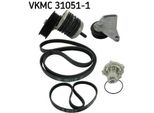 Skf Vkmc 31051-1 - Oe 028 121 004 Pompa Dell'acqua + Cuscinetto Per A6 (4B), A4 (8D), Passat (3B)