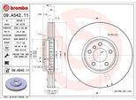 Brembo 09.A542.11 - Disco Freno Oe 34116756847 Per X5 (E53)