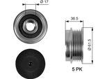 Gates OAP7041 - Puleggia Alternatore Oe 028903119AN Per A4 (8D), A6 (4B), Passat (3B)