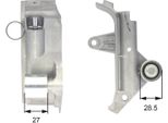 Gates T43025 Smorzatore Di Vibrazioni, Cinghia Dentata Oe 06B109477 Compatibile Con Sharan, New Beetle, Golf Iv, Bora, Octavia, Toledo, Leon, Ibiza, Cordoba, Alhambra, Tt, A6 4B, A4 8D, A3 8L