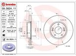 Brembo 09.D624.11 - Oe 51712G4000 Disco Freno Per Ceed (Cd), I30 (Pd)