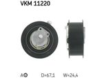 Skf Vkm 11220 - Oe 06D 109 243 Puleggia Tenditore, Cinghia Di Distribuzione Per A3 (8P), A4 (8E), Golf V (1K), Touran (1T)