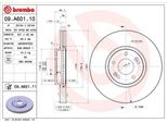 Brembo 09.A601.10 - Disco Freno Oe 517122B700 Per Ix55, Santa Fe Ii (Cm)