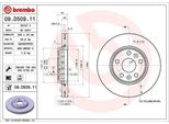 Brembo 09.D509.11 - Disco Freno Oe 4154210412 Per Citan (W415), Kangoo (Fw), Kangoo (Kw)