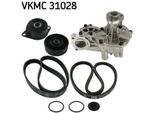 Skf Vkmc 31028 Pompa Dell'acqua + Set Di Cinghie Trapezoidali Dentate Oe 60653027 Compatibile Con Alhambra, Cordoba, Ibiza, Inca, Toledo, Caddy, Golf Iii, Golf Iv, Passat 35I, Polo 6V, Sharan, Vento