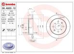 Brembo 08.A920.10 - Disco Freno Oe 42510SS1000 Per City V , Jazz Ii, Jazz Iii