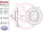 Brembo 08.9511.1X - Disco Freno Oe 569115 Per Signum (Z03), Vectra C (Z02)