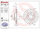 Brembo 09.7196.1X - Oe JZW615301Q Disco Freno Per A4 (8D), A4 (8E), A8 (4D), Exeo (3R), Passat (3B)