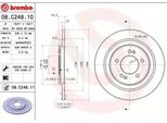 Brembo 08.C248.11 - Oe 584113Z700 Disco Freno Per I40 (Vf)