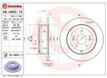 Brembo 08.A600.11 - Oe 584112B000 Disco Freno Per Santa Fe Ii (Cm)