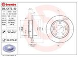Brembo 08.C172.20 - Disco Freno Oe 584113X300 Per Ceed (Jd), Cerato (Bd), Cerato (Yd), Elantra (Ad), Elantra (Md, Ud), I30 (Gd), Kona (Os), Pro Ceed (Jd), Seltos (SP2, SP2I), Soul Ii (Ps), Soul Iii (SK3), Veloster (Fs)