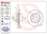 Brembo 09.D227.11 - Disco Freno Oe 51712C8000 Per Accent (Hc), I20 (Gb, Ib), Rio Iv (Fb, Sc, Yb), Solaria (Hcr)