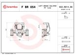 Brembo F Br 054 - Oe A4474208000 Pinza Freno Per Vito (W447), Classe V (W447)