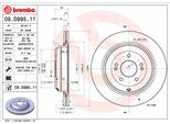 Brembo 09.D995.11 - Oe 58411J5250 Disco Freno Per Stinger (Ck)