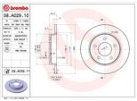 Brembo 08.A029.10 - Oe BP4Y26251B Disco Freno Per 3 (Bk), 3 (Bl)